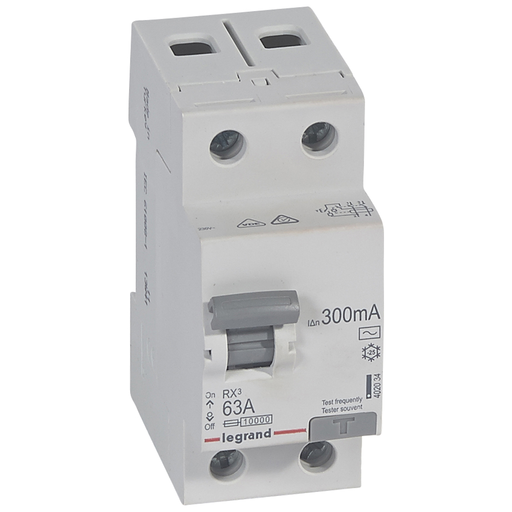 RX3 ВДТ 300мА 63А 2П АС Legrand RX3 ВДТ 300мА 63А 2П АС Legrand